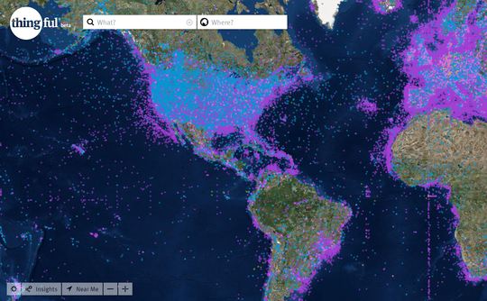 IoT Search Engine: Picture of a Map